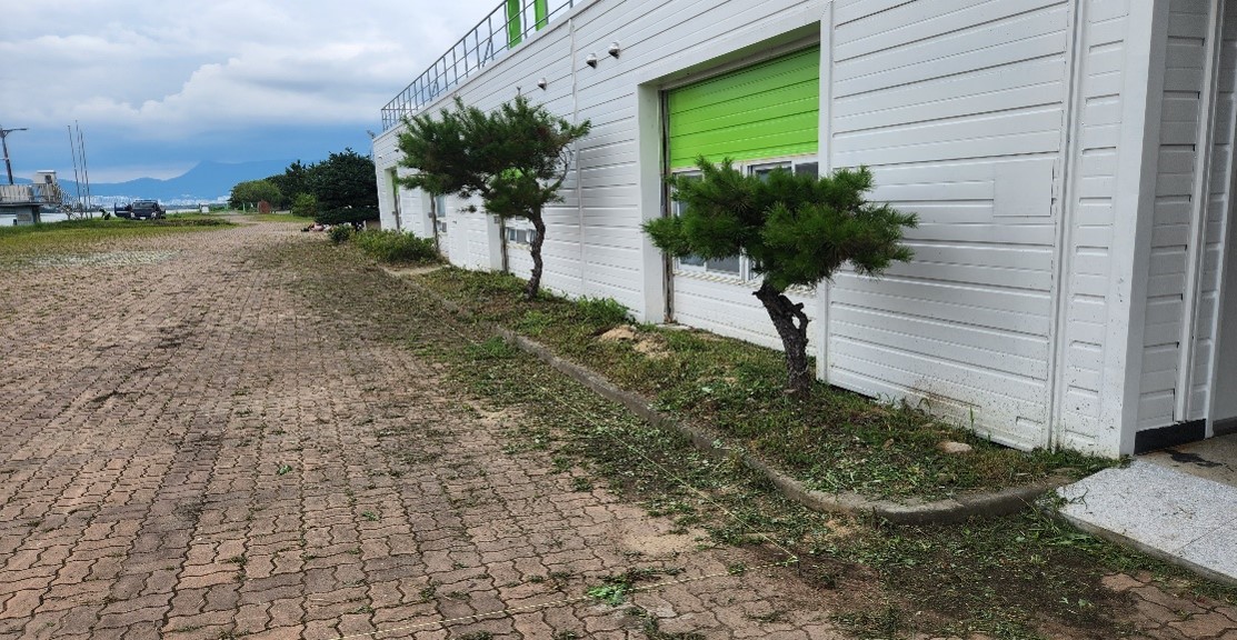 녹지경계석 철거